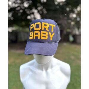 Otto Trucker Hat Port Baby Dark Blue & Yellow Snapback Cool
